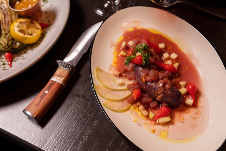 plate of morcilla at Libertango