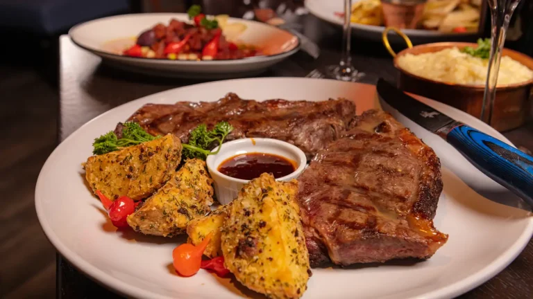 Argentine food plated at a restaurant