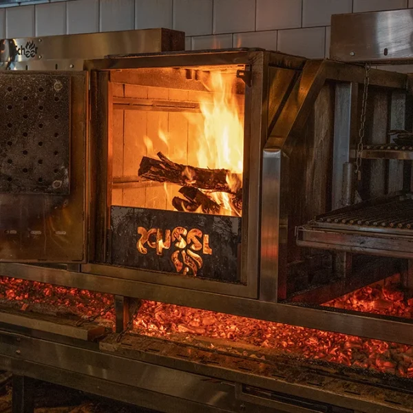 the wood burning grill at Libertango